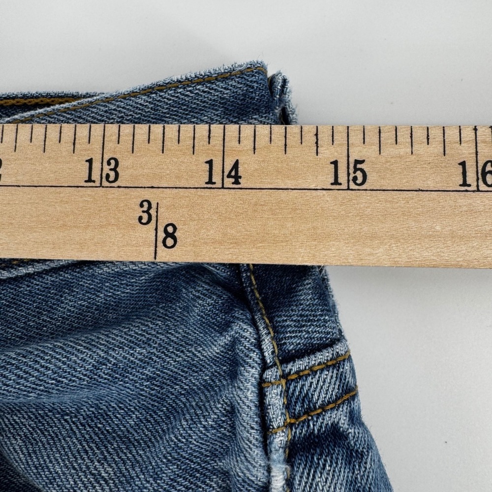 Levis 501 Original Fit Jeans Mens 30x30 (29x29) Blue Denim Button Fly Straight - Picture 4 of 16